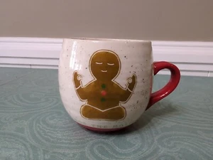ANTHROPOLOGIE Dear Hancock Gingerbread Person Holiday Mug GUC - Picture 1 of 6
