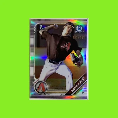 🔥MATT MERCER #'d/499 2019 Bowman Chrome #BCP-120 Prospects Refractor🔥 - Image 1 of 4