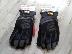 Mechanix Wear FastFit Work Gloves X-Large XL Black / Grey Flexible New Lot of 2