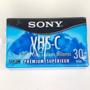 Sony VHS-C TC-30VHGL Premium Grade 30 Minute Camcorder Tape Unopened NIP - Picture 1 of 8