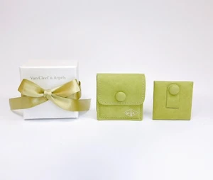 Van Cleef & Arpels Original Ring Etui grün Wildleder Etui VCA Schmuckkästchen #013 - Bild 1 von 20