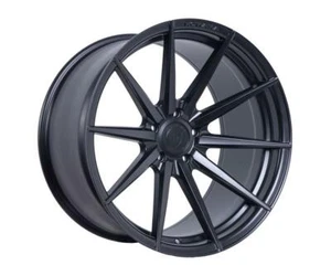 20” ROHANA RF1 MATTE BLACK CONCAVE WHEELS FOR PORSCHE 997 CARRERA C2 C2S C4 GT3 - Picture 1 of 8