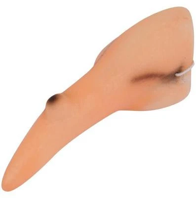 THE RUBBER PLANTATION TM Long Witch Nose With Wart Halloween Fancy Dress The Witches Book Week Fake Kids