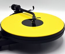 Gloss Yellow Acrylic Turntable Platter Mat. Fits Rega, Pro-Ject!