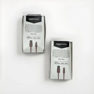 USB-A iPhone Charger pink 6ft (2-Pack) - Picture 1 of 2