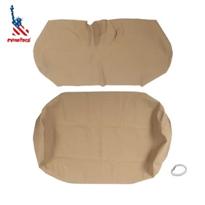 1995-2013 Tan Front Seat Covers Set For E-Z-GO TXT Golf Carts - Picture 1 of 8