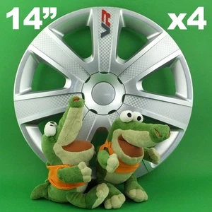Radkappen 14" VR ★ 4 Stück ★ SILBER für RENAULT Kangoo Laguna Scénic Thalia - Bild 1 von 1