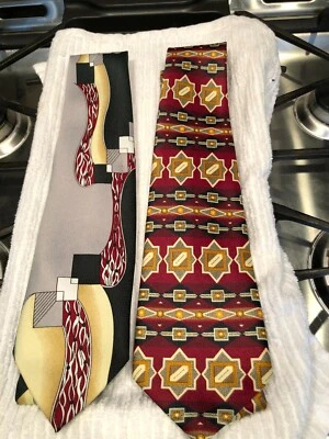 2 corbatas para hombre Marco Polo estilo italiano  Foto 1 de 2