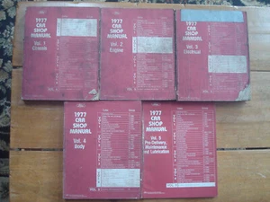 Ford Mercury Lincoln 1977 manuales de taller (5) Mustang II Mark V Thunderbird Cougar - Imagen 1 de 6