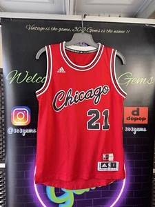 Authentic adidas Jimmy Butler #21 Chicago Bulls HWC 1984-1985 NBA Jersey - Picture 1 of 6