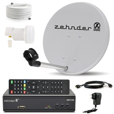 Zehnder HDTV HD HDMI Camping SAT Anlage 40cm Digital Receiver LNB Kabel Mobile H