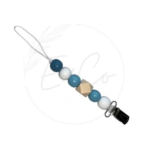 Wood Bead Pacifier Clip - Picture 1 of 2