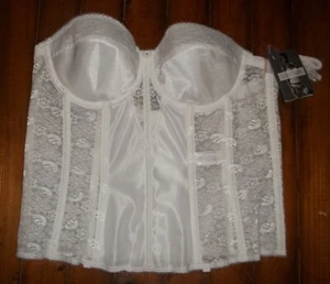 Dominique Women's Lace Longline Corset Full Figure Bustier Bra 8949 Size 38C NWT - Picture 1 of 7