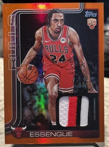 2025 Topps Basketball Noa Essengue RC #FRO-NE Flagship Real One Relic BULLS /25 - Picture 1 of 2