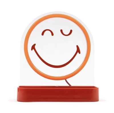 Bandeja de escritorio LED Yoobi Smiley World naranja sonriente Foto 1 de 4