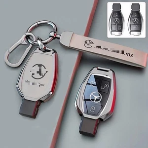 Leather Protection Key Fob Case Cover Shell for Mercedes Benz GLC CLS C E S Vito - Picture 1 of 2