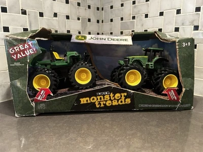 NIB #37563T Ertl John Deere Monster Treads 2-Pack ~ 2007 Die Cast - Image 1 of 4
