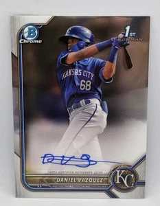 2022 1st Bowman Chrome Daniel Vazquez Royals CPA-DVZ Auto - Picture 1 of 1