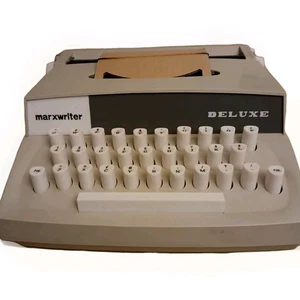 VINTAGE 1970 Marxwriter Deluxe Typewriter Tested & Works Original Packaging - Picture 1 of 13