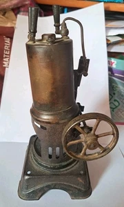 BING LIVE STEAM VERTICAL BOILER ENGINE EARLY 20TH ANTIQUE. German Vintage - Picture 1 of 14