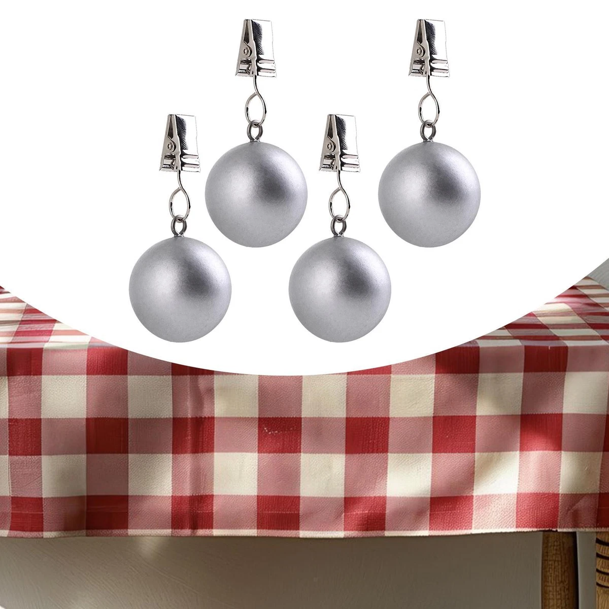 10-Pack White Curtain Weights – 50g Iron Drapery Weights For Curtains, Tablecloths & Flags