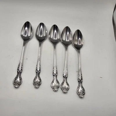 Juego de 5 cucharas de té de acero inoxidable personalizadas Epic Vintage Japan Masquerade Foto 1 de 4