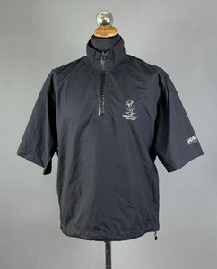 GALVIN GREEN Gore-Tex Paclite Black Short Sleeve 1/4 Zip Windbreaker Top Size M - Picture 1 of 15