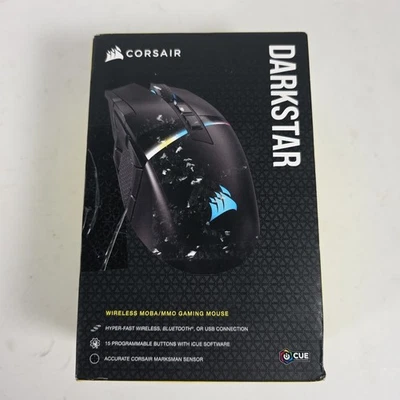 Corsair Darkstar RGB MMO Gaming Mouse Wireless Boxed With Dongle Spares Repair - Image 1 of 4