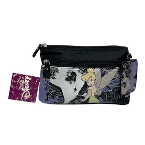 NUEVO CON ETIQUETAS Disney Campanilla en Tierra de Hadas Bolso sin asas Cartera Maquillaje Bolsa Soporte para fotos - Imagen 1 de 8