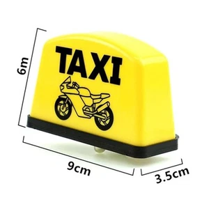 Vibrant Yellow and Green LED Taxi Sign Light for Motorcycles and Bicycles - Picture 1 of 24