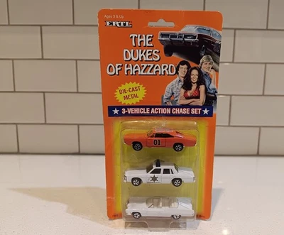Dukes Of Hazzard Ertl 3 Vehículo Action Chase Set General Lee, Sheriff, Caddy Foto 1 de 4