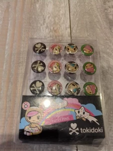 Tokidoki Stationery 12-Pack Push Pins in 4 Designs Set - Picture 1 of 2