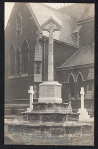 Postkarte Bedminster Bristol Somerset Kriegerdenkmal Namen lesbar RP von Wright - Bild 1 von 2