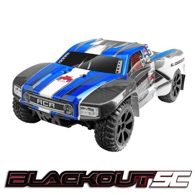 Redcat BLACKOUT SC 1/10 SCALE RTR ELECTRIC RC SHORT COURSE TRUCK Blue - Image 1 of 4
