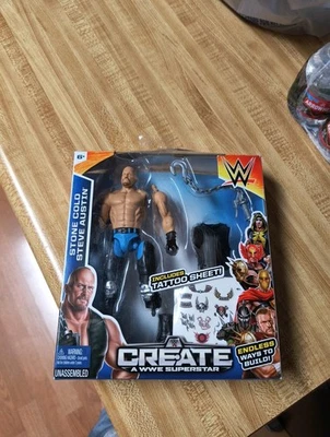 Mattel 2015 Create A WWW Superstar Stone Cold Steve Austin Foto 1 de 4