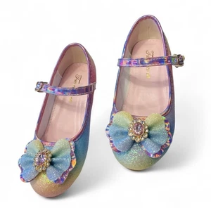 Niñas Arco Iris Brillo Pisos con Arco, Talla EU 29 (US 11-12 Niños) 5 años/o - Imagen 1 de 7