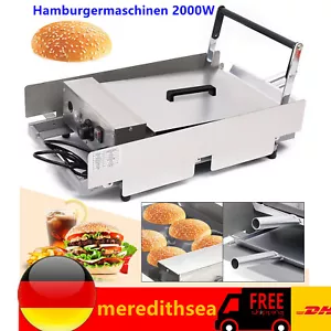 2000w Edelstahl Elektrisch Burger Maker Maschine Hamburger Maker 50~300°C - Bild 1 von 18