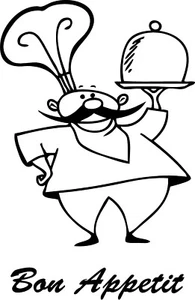 Bon Appetit Chef Vinyl Decal - Picture 1 of 1