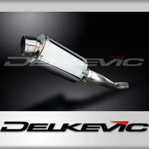 Yamaha TDM850 1991-2001 Delkevic Slip On 9" Oval Stainless Exhaust Muffler Kit - Picture 1 of 5
