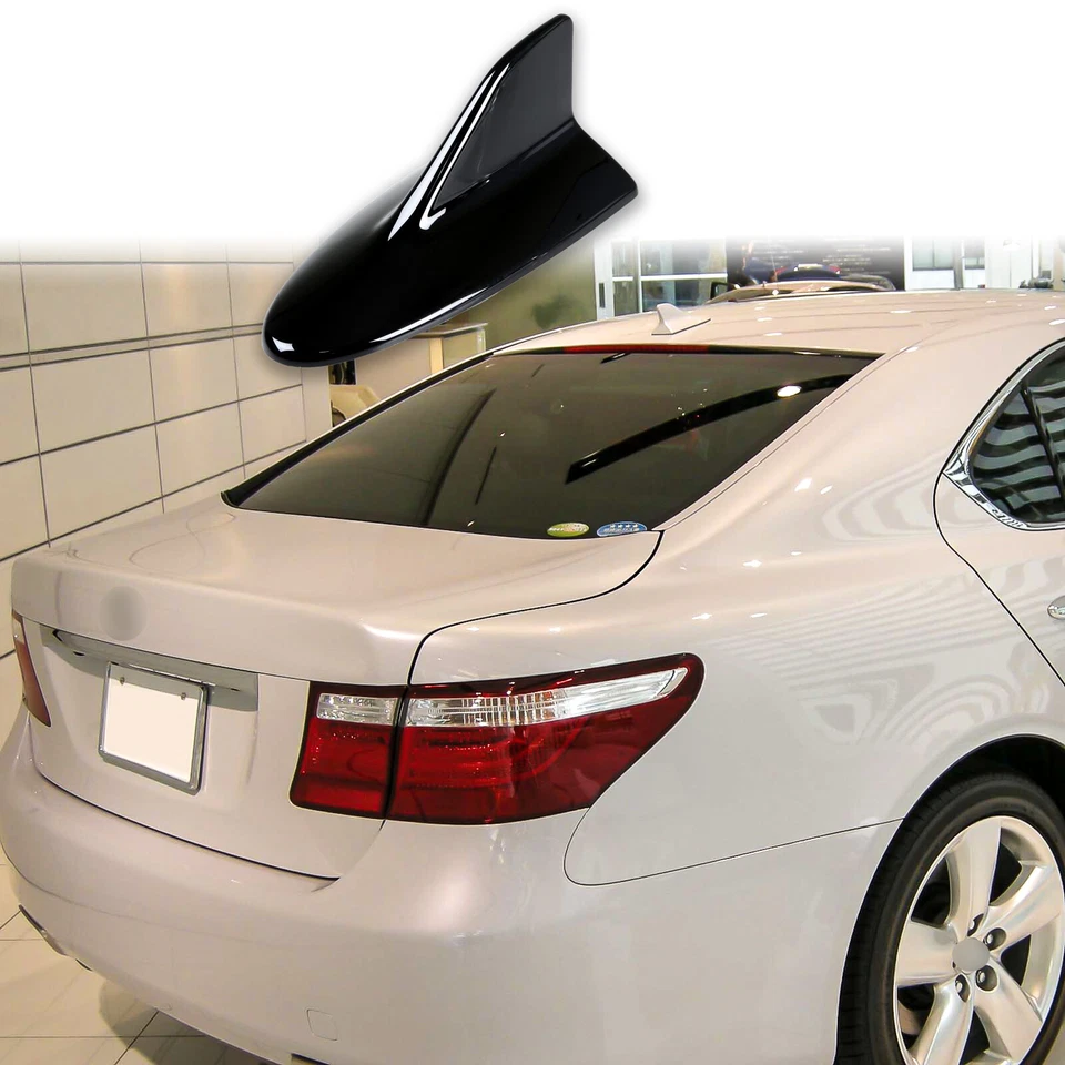 Universal Fit Shark Fin Dummy Antenna Lexus IS-F Style Painted Gloss Black - Image 1 of 3