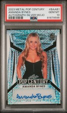 2023 LEAF POP CENTURY AMANDA BYNES AUTO SILVER MOJO #/7 1ST POP CENTURY PSA 10