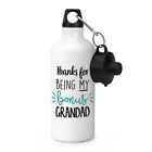 Thanks For Being My Bonus Grandad Sports Water Bottle Step Fathers Day Awesome