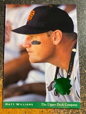 Matt Williams Giants 1994 Upper Deck All Star Collection JUMBO 3.5x5 Green Foil