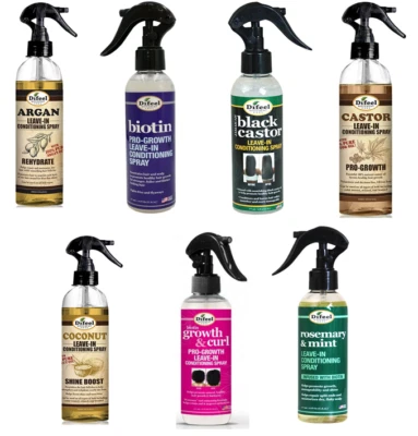 Difeel Leave In Spray/Kokosnuss/JBC/Biotin/Rizinus/Argan/Olive/Wachstum&Locke/Sets UK