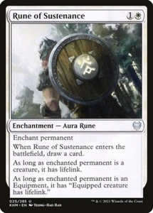 Rune of Sustenance - 025/285 - Uncommon - Kaldheim KHM MTG - Picture 1 of 1