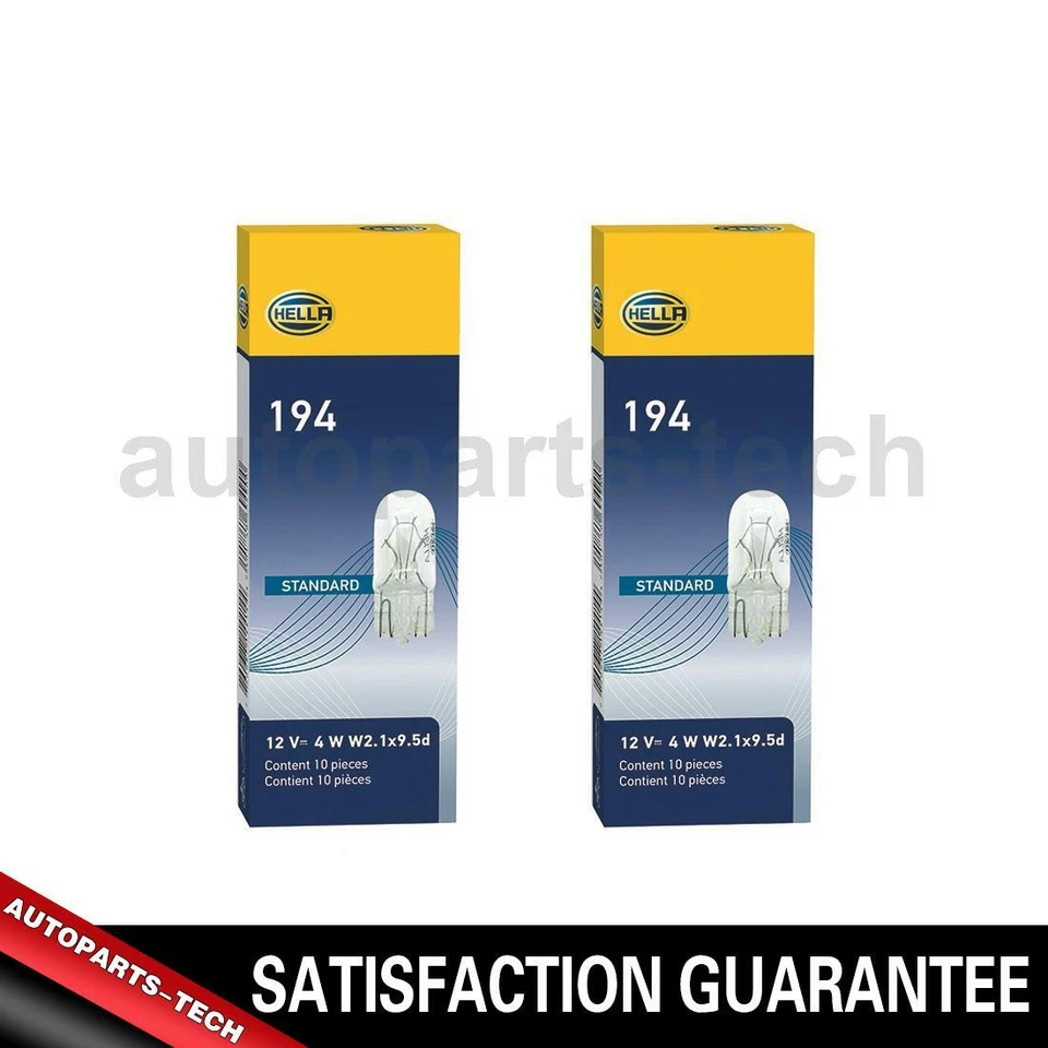 10x Hella  License Plate Light Bulb For Buick Allure 2005~2009 - Image 1 of 1