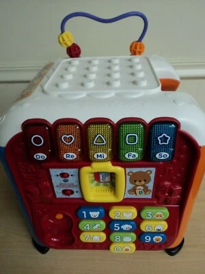 Cubo de actividad del alfabeto canto Vtech juguete interactivo para bebés SIN BLOQUES Foto 1 de 4