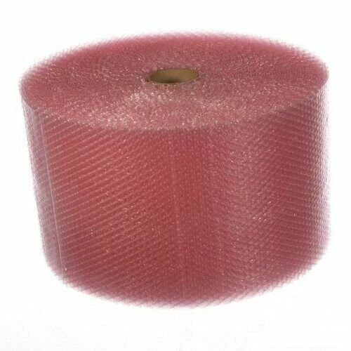 150' x 12" Roll 3/16" (Sm) Pink Anti-Static Bubble Cushioning Wrap Free Shipping - Image 1 of 1