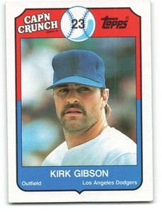1989 Topps Cap'n Crunch #2 Kirk Gibson NM-MT Dodgers ID:205494