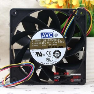 AVC 2B12038B48U-P055 48V 1.3A 12cm 12038 four-wire PWM speed control cooling fan - Picture 1 of 4